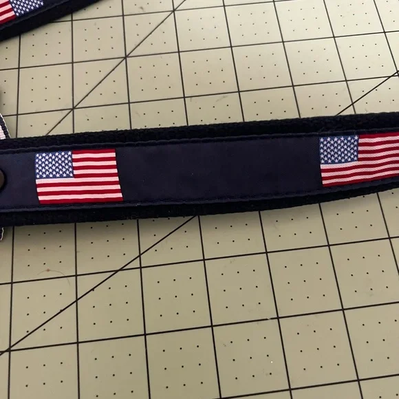 Vineyard Vines designer blue American Flag 🇺🇸 belt new 52 - Picture 4 of 6